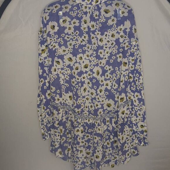 Free People Love Letter Tunic Rain Flower Pattern XS - Picture 7 of 7